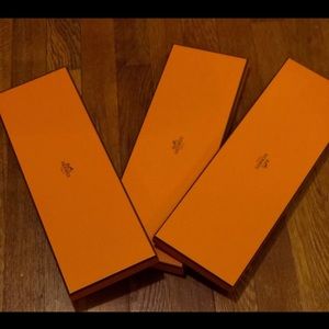 3 Hermes Tie boxes